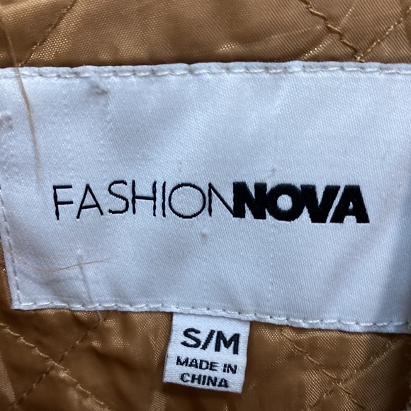 Fashion Nova Catch Me In The Cold Fuzzy Bomber Jacket - Mocha - Picture 6 of 11